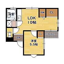 コーポアゼリア 202 ｜ 滋賀県米原市顔戸（賃貸アパート1LDK・2階・36.85㎡） その2