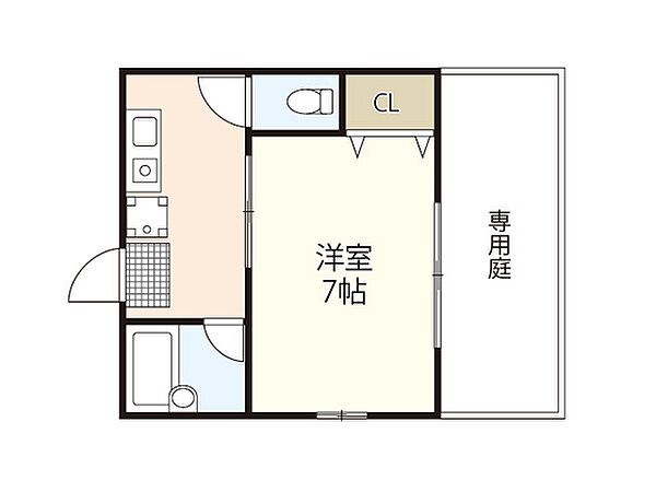 ケーアイコーポ ｜広島県広島市西区草津新町1丁目(賃貸アパート1K・1階・23.00㎡)の写真 その2