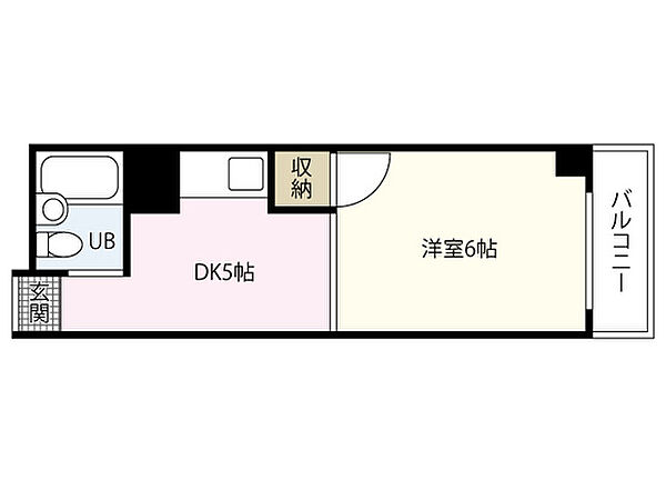 広島県広島市中区舟入川口町(賃貸マンション1R・5階・18.00㎡)の写真 その2