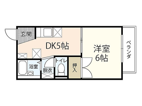 広島県広島市東区牛田早稲田2丁目(賃貸マンション1DK・1階・24.71㎡)の写真 その2