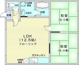 北海道札幌市東区北十五条東7丁目（賃貸アパート2LDK・2階・47.49㎡） その2