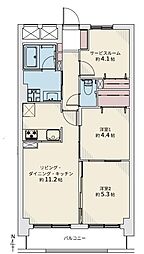 間取図画像 2LDK