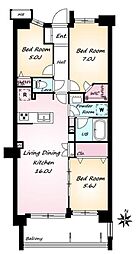 間取図画像 3LDK