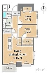 間取図画像 2LDK