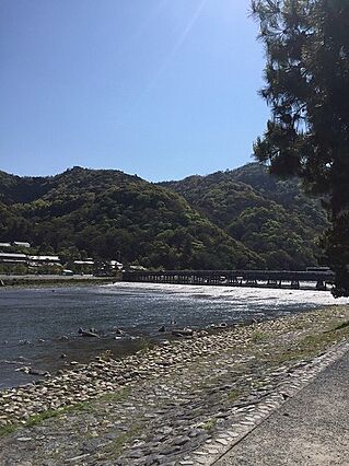 渡月橋まで62...