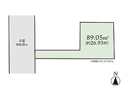 座間市立野台2丁目 建築条件なし売地