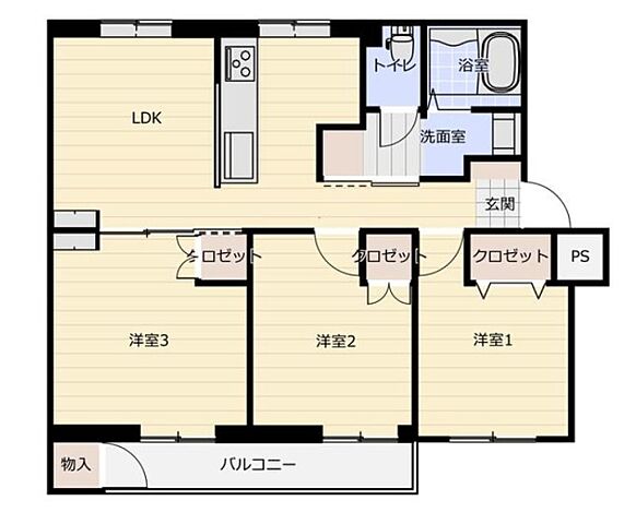間取り 新原町田鵜野森団地Ｍ 5階/-
