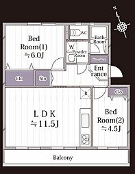 間取図画像 2LDK