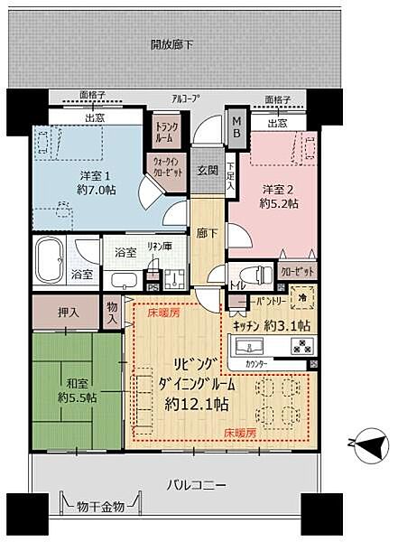 間取りを拡大表示