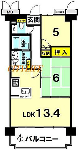 間取り ディオ・フェルティ京都西ノ京 3階/-