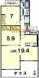 間取図画像 2LDK