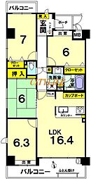エステムコート清水坂千都ステージ 4LDKの間取図画像