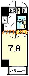 アクシルコート堀川今出川 1Kの間取図画像