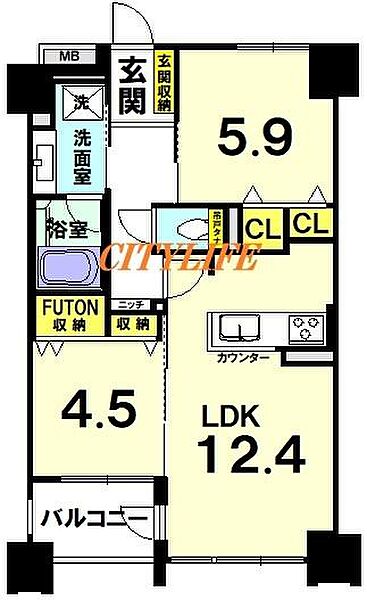 間取りを拡大表示