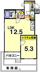 レックスアベニュー四条大宮 1LDKの間取図画像
