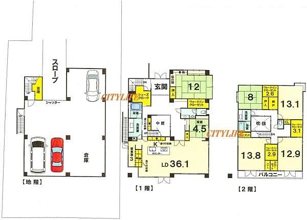 間取りを拡大表示