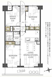 間取図画像 2SLDK