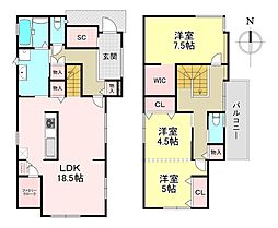 香芝市別所 新築戸建 3号棟