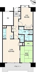 メゾン上福岡 2LDKの間取図画像