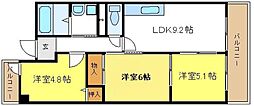 ミサキ・アソシア 3LDKの間取図画像