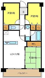 ノアーズアーク住之江 3LDKの間取図画像