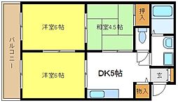 シラテック御崎 3DKの間取図画像