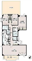 徳川山パークマンション 3LDKの間取図画像