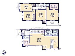 土浦市田中1丁目　1号棟　新築戸建て