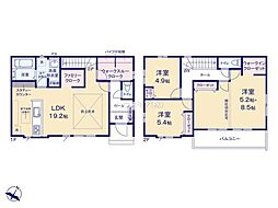 土浦市中　1号棟　新築戸建て