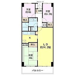 間取図画像 3LDK