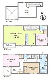 流山市南流山7丁目 A号棟 新築戸建