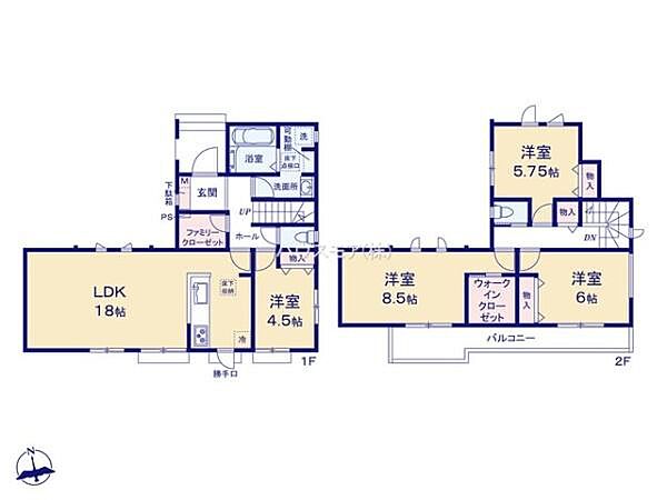 間取りを拡大表示