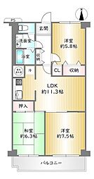 間取図画像 3LDK