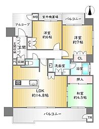 間取図画像 3LDK