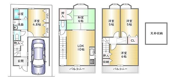 間取りを拡大表示