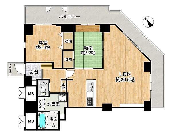 間取りを拡大表示