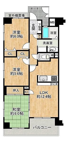間取りを拡大表示