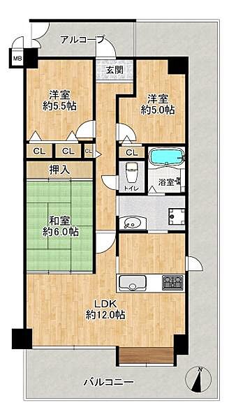 間取りを拡大表示