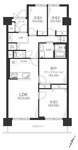 間取りを拡大表示