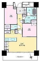 パークタワー東雲 2LDKの間取図画像