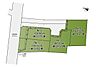 区画図：全4区画　建築条件付き売地となります。建物込み参考価格（5280万円～5880万円）詳細は、センチュリー21富士ハウジング藤沢店までお待ちしております