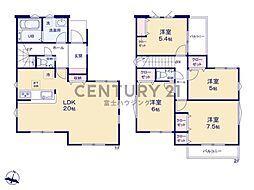 藤沢市長後3期 新築戸建2号棟 全3棟