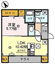 ヴェルクレール　守山市伊勢町  ｜ 滋賀県守山市伊勢町（賃貸アパート1LDK・1階・40.10㎡） その2