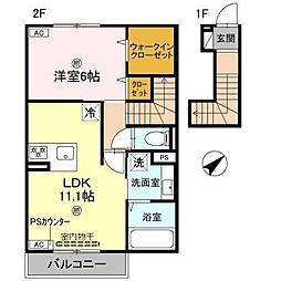 アミュレット ネクシアコート 1LDKの間取図画像