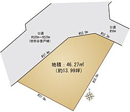 多摩区登戸　建築条件なし売地