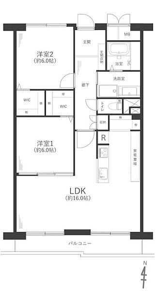 間取りを拡大表示