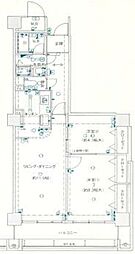 ヴィエント西宮 2LDKの間取図画像