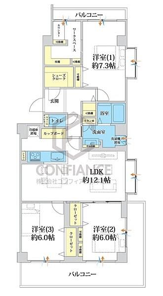 間取りを拡大表示