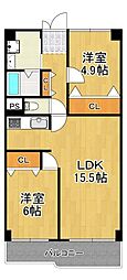 間取図画像 2LDK