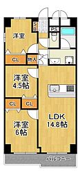 間取図画像 3LDK
